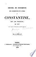 Recueil de documents sur l'expédition et la prise de Constantine