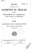 Recueil de documents sur les accidents du travail