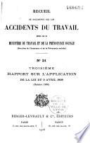 Recueil de documents sur les accidents du travail