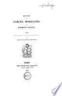 Recueil de farces, moralités et sermons joyeux