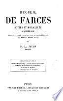 Recueil de farces, soties et moralités du quinzième siècle