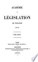 Recueil de l'Académie de législation de Toulouse