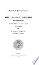 Recueil de la Commission des arts et monuments historiques de la Charente-Maritime et Société d'archéologie de Saintes