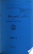 Recueil de la jurisprudence de la Cour