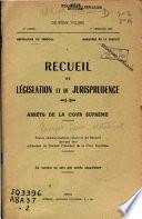 Recueil de législation et de jurisprudence
