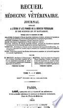 Recueil de médecine vétérinaire