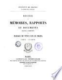 Recueil de mémoires, rapports et documents relatifs à l'observation du passage de Vénus sur le soleil