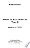 Recueil de notes sur clavier