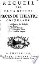 Recueil de plus belles pièces de Theatre