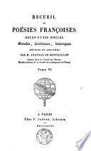 Recueil de poésies françaises des 15e et 16e siècles
