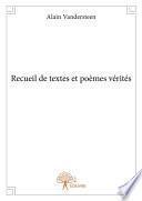Recueil de textes et poèmes vérités