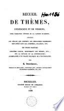 Recueil de thèmes, d'exercices et de versions, pour faciliter l'étude de la langue flamande
