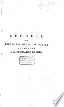 Recueil de toutes les pièces officielles relatives à la negociation de Lille