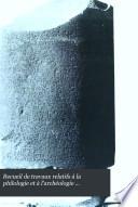Recueil de travaux relatifs à la philologie et à l'archéologie égyptiennes et assyriennes