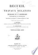 Recueil de travaux relatifs à la philologie et à l'archéologie égyptiennes et assyriennes