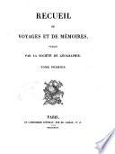 Recueil de voyages et de mémoires