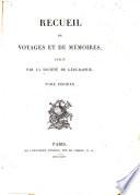 Recueil de voyages et de mémoires publié par la Société de géographie, Paris