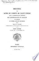 Recueil des actes de comite de salut public avec la correspondance...