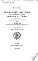 Recueil des actes de comite de salut public avec la correspondance...