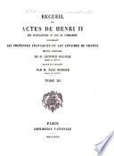 Recueil des actes de Henri II, roi d'Angleterre et duc de Normandie