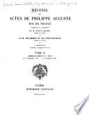 Recueil des actes de Philippe Auguste, roi de France: Années du règne XVI à XXVII (1er novembre 1194-31 octobre 1206)