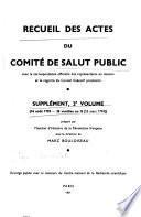 Recueil des actes du Comité de salut public
