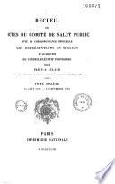 Recueil des actes du Comité de salut public