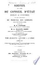 Recueil des arrêts du Conseil ou Ordonnances royales