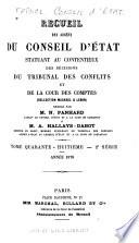 Recueil des arrêts du Conseil ou Ordonnances royales