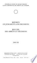 Recueil Des Arrêts Et Décisions
