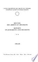 Recueil Des Arrêts Et Décisions