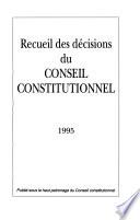 Recueil des décisions du Conseil constitutionnel