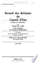 Recueil des décisions du Conseil d'État