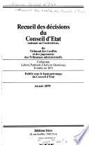 Recueil des décisions du Conseil d'État