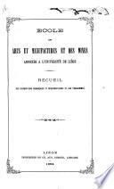 Recueil des dispositions organiques et réglementaires et des programmes