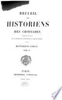 Recueil des historiens des croisades