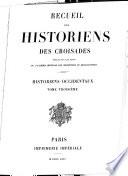 Recueil des historiens des croisades