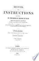Recueil des instructions données aux ambassadeurs et ministres de France depuis les traités de Westphalie jusqu'à la révolution française