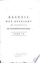 Recueil des opinions de Stanislas Clermont-Tonnerre