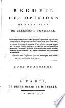 Recueil des opinions