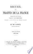 Recueil des traités de la France: 1860-1863