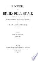 Recueil des traités de la France: 1886-1887