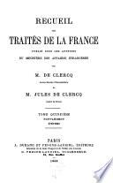 Recueil des traités de la France