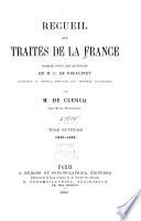 Recueil des traités de la France