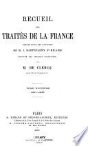 Recueil des traités de la France