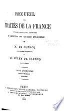 Recueil des traités de la France
