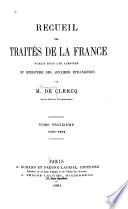 Recueil des traités de la France