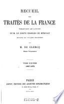 Recueil des traités de la France