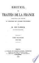 Recueil des traités de la France