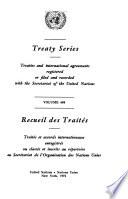 Recueil Des Traités